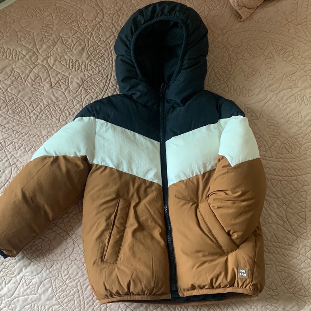 Zara Kids Colorblock Puffer Jacket